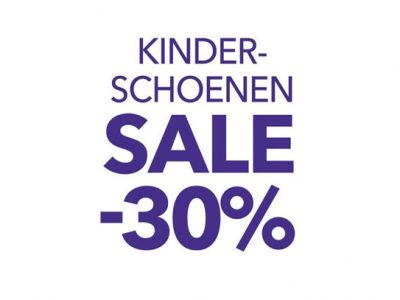 Vanaf vandaag 30% korting op kinderschoenen!