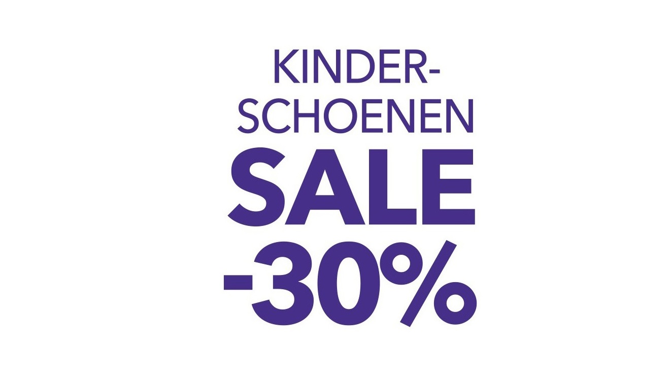 30% korting op kinderschoenen in gemert