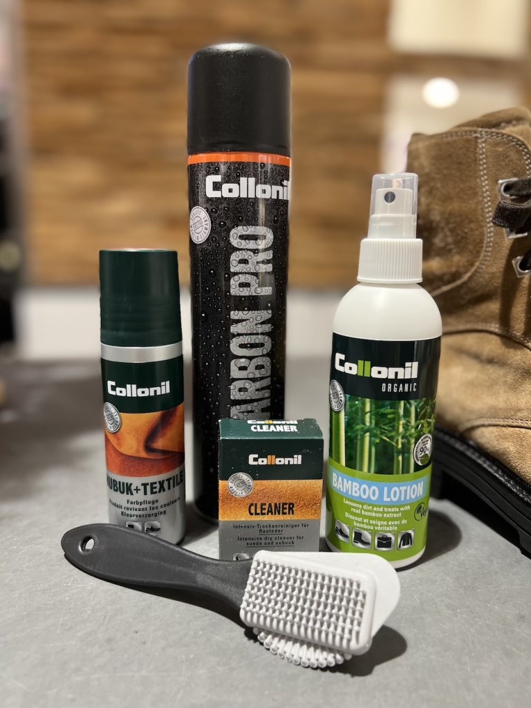 Suede schoenen schoonmaken met Collonil producten
