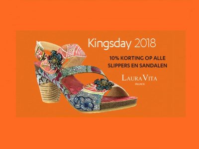 Op Koningsdag 10% korting op alle sandalen en slippers!