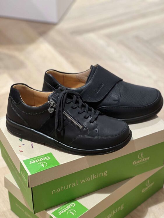 Ganter herenschoenen met diabetesvoering en brede leesten