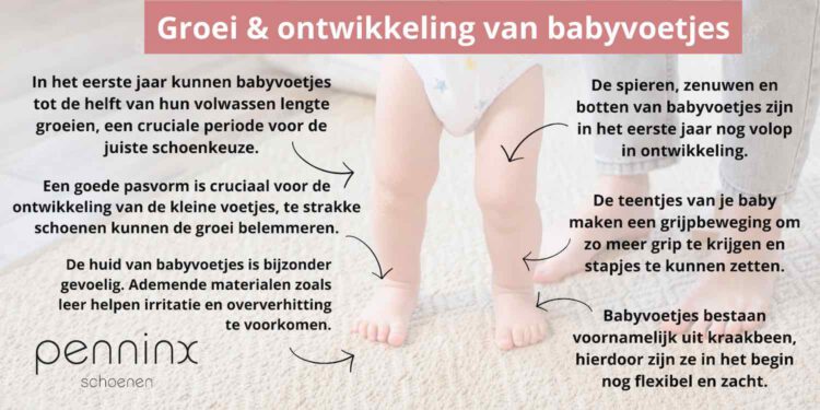 Groei & ontwikkeling van babyvoetjes