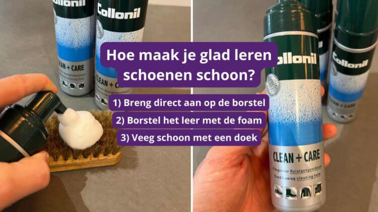 Hoe maak je glad leren schoenen schoon?