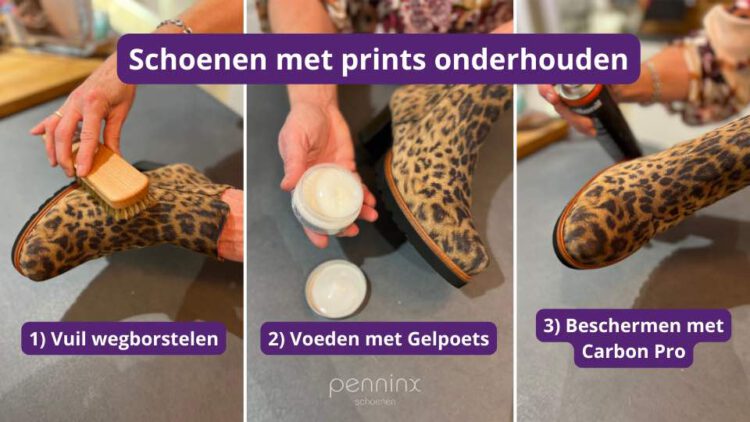 Schoenen met prints onderhouden - 1