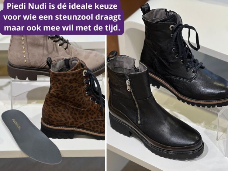 Vlotte laarzen voor steunzolen van Piedi Nudi