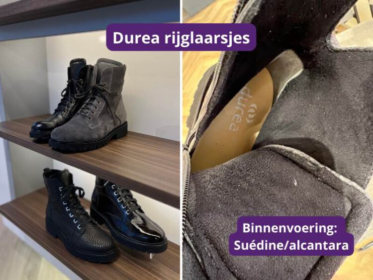 Warme damesschoenen nodig? Durea rijglaarsjes