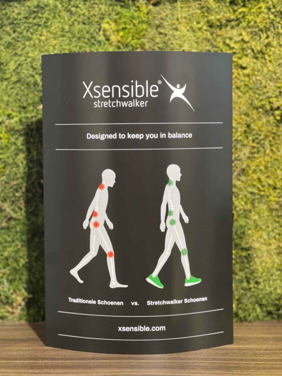 Xsensible schoenen houdt je lichaam in balans
