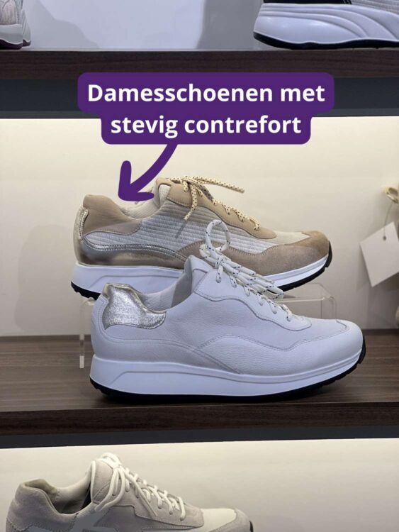 diabetesschoenen dames met stevig contrefort