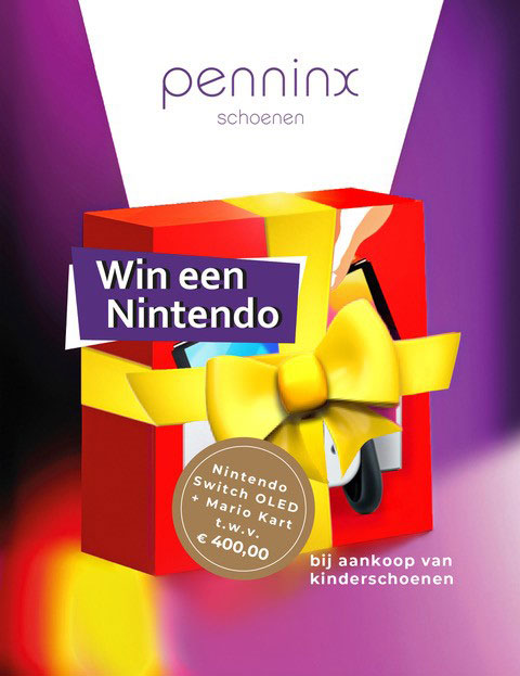 Nintendo Switch winactie bij aankoop van kinderschoenen